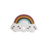 Reece Studio Rainbow Teether, Baby Travel Accessories, BPA Free Silicone Teething Toy, Easy to Hold Stroller Toy, Soothing Gums Infant Toy