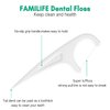 FAMILIFE Floss Picks, 240 Count Unflavored Dental Floss Picks, Tooth Picks Flossers with 4 Travel Handy Cases, Helps to Fight Tooth Decay and Keep Your Teeth Clean, Floss Sticks for Family