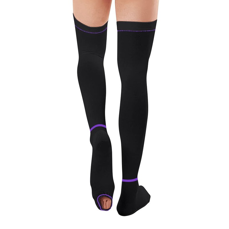 SKYFOXE T.E.D. Anti Embolism Stockings for Women Men Thigh High, 15-20 mmHg Compression TED Hose ...