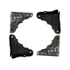 Jewelry Box Antique Lock Latch Hasp Hinges Handle Box Corner Protectors Kit for DIY Jewelry Box Bronze Tone 2 Sets 24Pcs