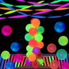 888 feet Glow Party Neon Streamer Decorations Glow Crepe Paper Streamers UV Reactive Fluorescent Neon Paper Streamers Glow in The Dark Party Supplies and Decorations Wedding Birthday Blacklight Party