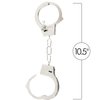 Skeleteen Metal Handcuffs with Keys - Toy Police Costume Prop Accessories Metal Chain Hand Cuffs with Safety Release and Key