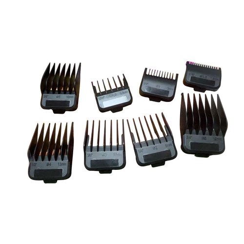 Clipper Guards Cutting Guides Compatible with Wahl Clipper with Magnetic attraction-from 1/16 Inch to 3/4 Inch(1.5-19mm)，8 Pack Black