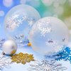 Skylety 72 Pieces Winter Clear Snowflake Balloons Transparent Snowflakes Balloon Glitter Confetti Balloon 12 Inch Snowflake Latex Balloons Wonderland Decorations for Christmas Birthday Party