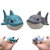 2 Pcs Shark Wind Up Bath Toys, Sea Animals Swimming Bathtub Toys, Floating Pool Toys, Fun Shark Bath Toys for Kids, Babies, Toddlers, Wind Up Water Toys for Easter Egg Fillers, Christmas Decorations