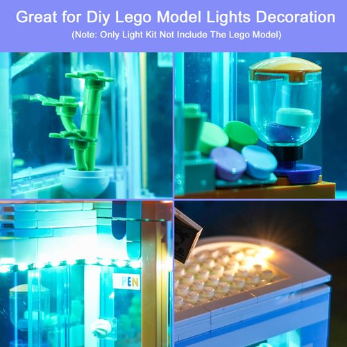Hilighting Upgraded Led Light Kit for Lego City Ice-Cream Shop Building Toy Set, Compatible with Lego 60363, Gift Idea for Boys, Girls and Kids (Model Not Included)