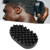 Curling Hair Brush, Rubber Afro Comb Twisted Curling Tool,Washable Oval Ergonomic Design Curling Twisted Hair Brush for Men Women, Home Salon Hair Styling