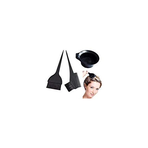 Cotton Fly 3 Pcs Professional Salon Hair Coloring Dyeing Kit - Dye Brush & Comb/Mixing Bowl/Tint Tool by Marketing Eye USA Inc.