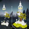 BDYDT Architecture Ancient Tree White Pavilion Micro Mini Building Blocks Set（1566PCS） - Architectural Model Toys Gifts for Kid and Adult