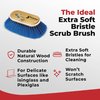 Shurhold 970 6 inch Extra Soft Bristle Brush, Deck Brush with Blue Polystyrene Bristles