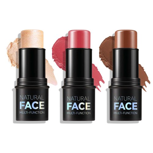 MLSMILE 3Pcs Cream Contour Stick Makeup Kit,Create Face Contour,Highlighter Stick,Blush stick for Sculpt the Cheeks,Bronzer Contour Sticks,Waterproof Long-lasting Contour set,Non-greasy（08#,10#,12#）