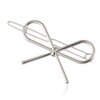 4 Pcs Simple Hair Clips Metal Bow Shaped Hairpin Clamps Hair Accessories for Women and Girls (Gold and Silver)