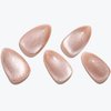 GLAMERMAID Nude Pink Magnet Cat Eye Press on Nails Short Almond, Handmade Jelly Gel Fake Nail Kit, Aurora Ombre Glitter Magnetic Glue on Nail Stiletto, Normal Medium Oval Stick on False Nail for Women