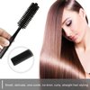 Boars Hair Round Brush, Mini Round Brush, Small Hair Bush for Small Round Brush for Blow Drying, Curling Brush for Short Hair, Small Beard Brush Round Bristle Brush Black