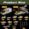 XDUOYJOY Military Tank Toy Sets with Launchable Missiles, Army Toys with 9 Vehicles, Helicopter Trucks Army Men Action Figures, Birthday Gift for Boys Age 4-7