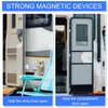 2pcs RV Magnetic Door Stop Holder Exterior, 2 Installations Ways Magnetic Door Stopper with Strong Adhesive & Screws RV Doorstops Holder Catch White for Camper, Trailer, Boat Compartments, Cargo