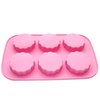 X-Haibei Round Mooncake Chocolate Lotion Bar Soap Cookies Wax Silicone Mold Dia. 2.5inch, 1.5oz per Cell