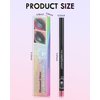 Colored Glitter Eyeliner Pencil, Chameleon Matte Metallic Eyeliner Pen Eyeshadow, Silver Shimmer Retractable Eyeliner Waterproof Smudgeproof, Highlighter Gel Eye Liner with Sharpener Gift for Women-01