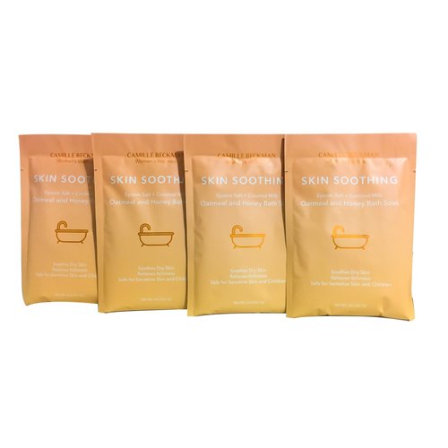 Camille Beckman Oatmeal & Honey Bath Soak, Skin Soothing, 2 Oz (Pack of 4)