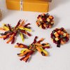4pc Cute Thanksgiving Turkey Hair Bows Fall Korker Ribbon Hair Clips for Teen Girls Autumn Holiday Festive Cheer Party Dress Outfit Decor Accessories for Toddlers Kids Gift