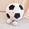 XIYUAN 13.7 inch Stuffed Sports Balls Toy Creative Football Doll Fun Cute Plush Doll Toy Plush Stuffed Spherical Soft Toys Sports Throw Pillow CushionKids Gift(Football)