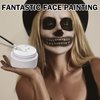 QIUFSSE Black and White Face Painting Kit Professional Halloween Face Paint,Oil Based Face Paint Halloween Makeup Kit with 3Pcs Facepaint Brushes,Body Paint for Cosplay,Costume and Theater