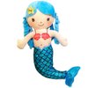 SASHA SQUARE Mermaid Soft Plush Doll Princess for Girls Toddlers & Babies, Mermaid Gifts for Girls, Mermaid Toys, Sirenas para Ninas (Blue Mermaid - 30 cm)