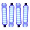 AFEISOL Led Side Door Panel Lights Courtesy Light Fit for Chevy Sierra GMC C/K, Yukon Silverado 1500 2500 3500 Avalanche, Suburban, Hum-mer H2,4Pcs Car Interior Doors Panel Lighting Blue
