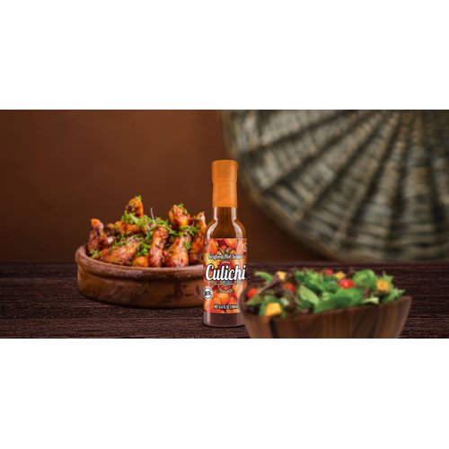 Salsa Culichi (TM) Official Seafood Hot Sauce, Made from the Famous Habanero Chili (Authentic Mexican Salsa) (3 Bottles)