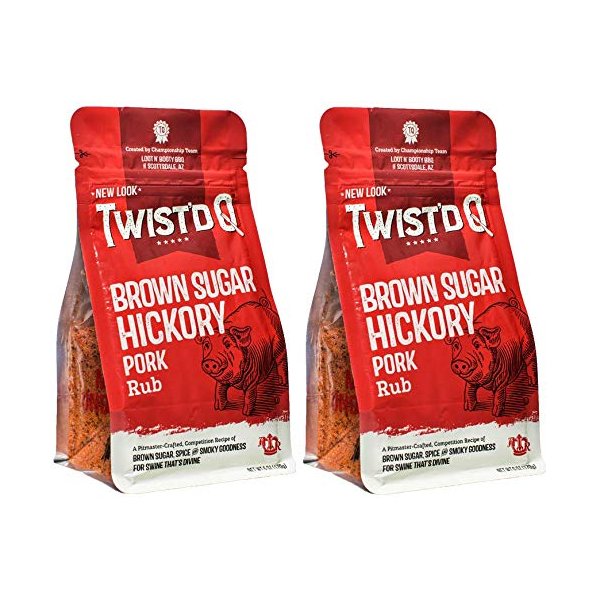 Twist'd Q - Brown Sugar Hickory Pork Rub - American Royal - Loot N' Booty - 2 Pack