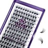 Lash Clusters DIY Eyelash Extension: Mega Volume C D Curl Individual Lashes 150PCS - Eyelash Clusters Extensions 20D Wispy Natural Look False Lashes Cluster Fake DIY at Home 9-16mm by Risute