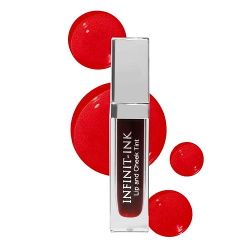 Infinitek Paris INK Lip and Cheek Tint with Hyaluronic Acid, 0.20 fl oz - Lightweight Lip Tint, Natural-Matte Finish, Transfer-Free Lip Stain, Hydrating Lip Makeup for All Skin Types
