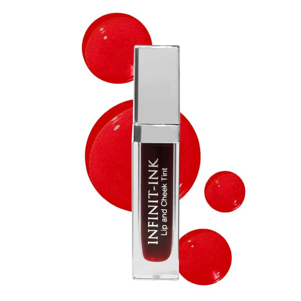 Infinitek Paris INK Lip and Cheek Tint with Hyaluronic Acid, 0.20 fl oz - Lightweight Lip Tint, Natural-Matte Finish, Transfer-Free Lip Stain, Hydrating Lip Makeup for All Skin Types