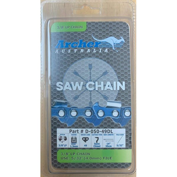 14" Poulan PLN1514 Electric Chainsaw Saw Chain Blade 49DL 3/8" LP .050 Gauge Compatible with Oregon 91VXL049G 91PX049G, S49