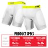 Franklin Sports Boys' Standard Sliding Shorts Youth, White/Optic, Small