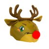 Rudolph Reindeer Santa Christmas Helmet Cover for Snowboard Cycling