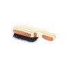 Bass Brushes | Groom & Condition Men's Hair Brush | Premium Natural Bristle FIRM | Pure Bamboo Handle | Classic Club Style | Striped Finish | Model 153 - SB