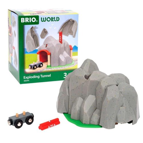 BRIO World – 36044 Exploding Tunnel | Toy Train Set for Kids Ages 3 Years and Up