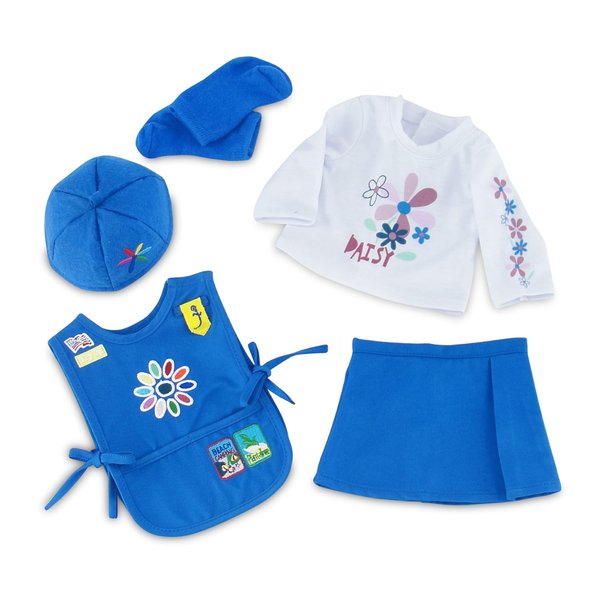 Emily Rose 18 Inch Doll Daisy Girl Scout 5-Piece Doll Clothes Uniform, Including Tunic with Embroidered Patches! | Officially Licensed by Girl Scouts of The USA | Doll NOT Included