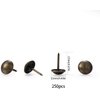 wugongshan 250 Pcs Upholstery Tacks, Decorative Furniture Tacks, Round Head Bronze Nails Tacks Pins, Antique Thumb Tacks Push Pins for DIY Project, Furniture, Sofa, Chair, Bed- 11x17 mm