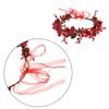 TOECWEGR Christmas Headband Flower Crown Floral Wreath Red Berry Pine Cone Crown Forest Woodland Wedding Halo (SD-A)