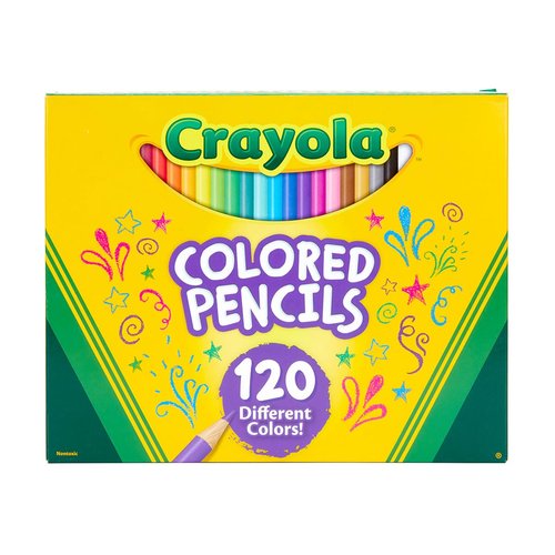 Crayola Colored Pencils Set (120ct), Coloring Book Pencils, Kids Art Supplies, Bulk Colored Pencils, Presharpened, Holiday Gifts, Ages 3+