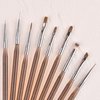 Rolabling 9pcs Nail Art Brush Set Nail Dotting Tools Nail Art Design Brushes Gel Polish Nail Polish Brushes 3D Nail Art Decorations Brush Nail Art Drawing Painting Brushes Manicure Nail Art Tool Set