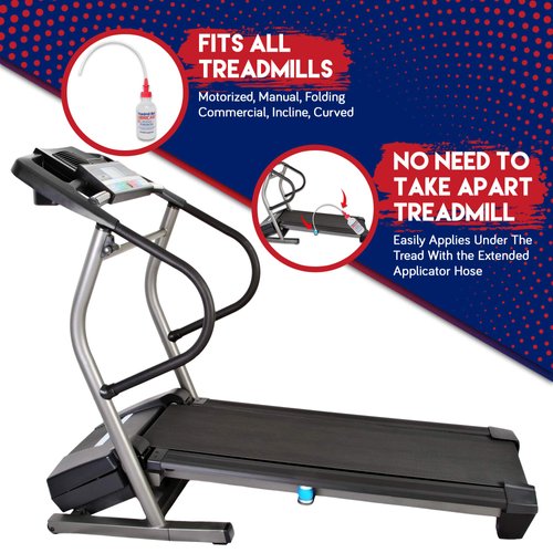 Treadmill Belt Lubricant | 100% Silicone | USA Made | No Odor & No Propellants | Applicator Tube for Full Belt Width Lubrication at a Controlled Flow-So Easy