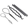 ANGGREK 4/9PCS Hair Bun Maker Braiding Styling Disk Tools DIY Accessories 3Types(4PCS)