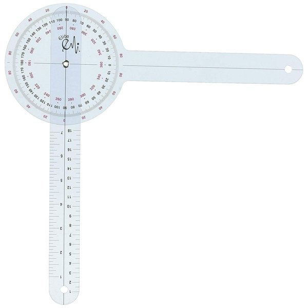 EMI Plastic 12" Goniometer 360 Degree ISOM