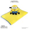 Roamwild Universal Despicable Me Bob Minions Kids Travel Pillow and Travel Blanket Set – Soft Plush Armrest Buddy Transforms Any Armrest Into a Comfy Childs Pillow for Travelling