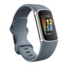 Fitbit Charge 5 Advanced Fitness Tracker with GPS, Heart Rate, Sleep & Health Tracker - Power Bundle with Adapter (Blue Stainless Steel)