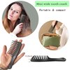 Mini Wide Tooth Comb,Rat Tail Comb,2PCS Hair Comb Set,Small Travel Purse Shower Hair Combs Detangling Comb Brush for Curlies Fine Tooth Comb Hair-Cutting Styling Comb for Women Men (Black)