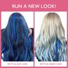 WENNALIFE I Tip Hair Extensions Human Hair, 50g 100s 14 Inch Blue Remy Itip Human Hair Extensions Invisible Itips Straight I Tips Fusion Extensions Real Human Hair